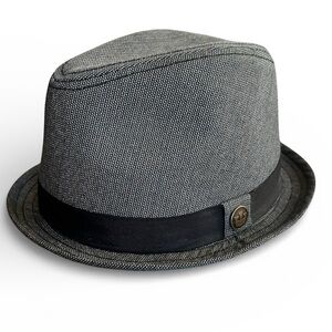 Goorin Bros. “Laying Low” Grey Woven Wool Blend Trilby Classic Fedora - SZ M